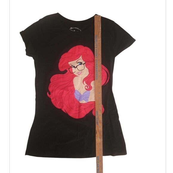 Disney Ariel The Little Mermaid Graphic Tee XL Black Princess Cute Kawaii Y2K - Picture 6 of 9